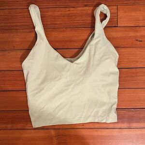 Lululemon Athletica Cream Crop Top